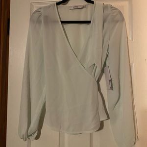 JustFab wrap blouse